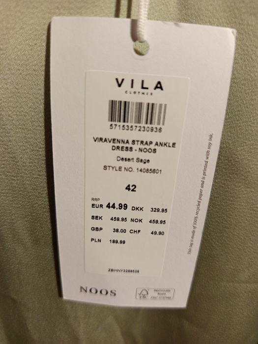 Satynowa maxi sukienka. Szałwia