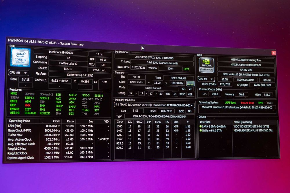 Setup Gaming Completo - RTX 3080 Ti | i9 9900K | 16GB + Periféricos