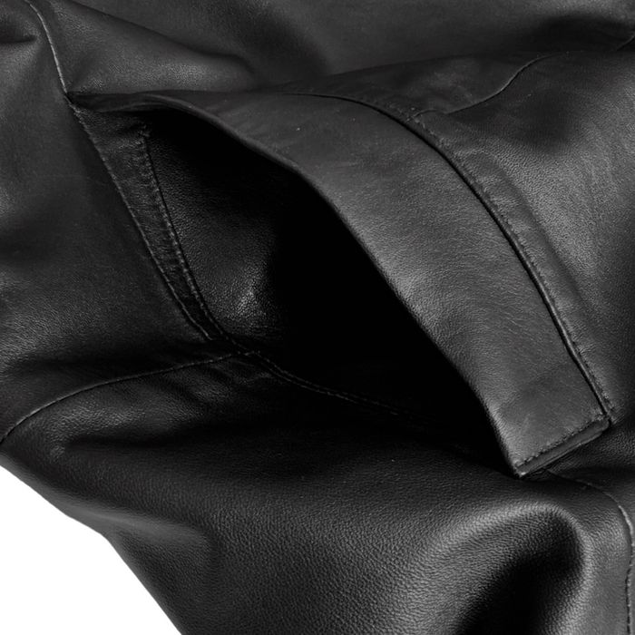 Шкіряний плащ Pal Zileri Sport, чорний колір, розмір 52-54