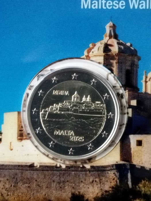 Malta 2 euro, 2025 - Historyczne miasto Mdina