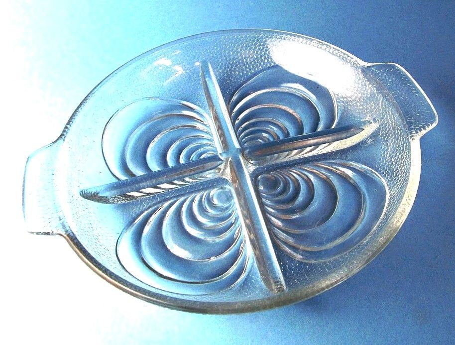 60' designerski talerz środka stołu szklana patera