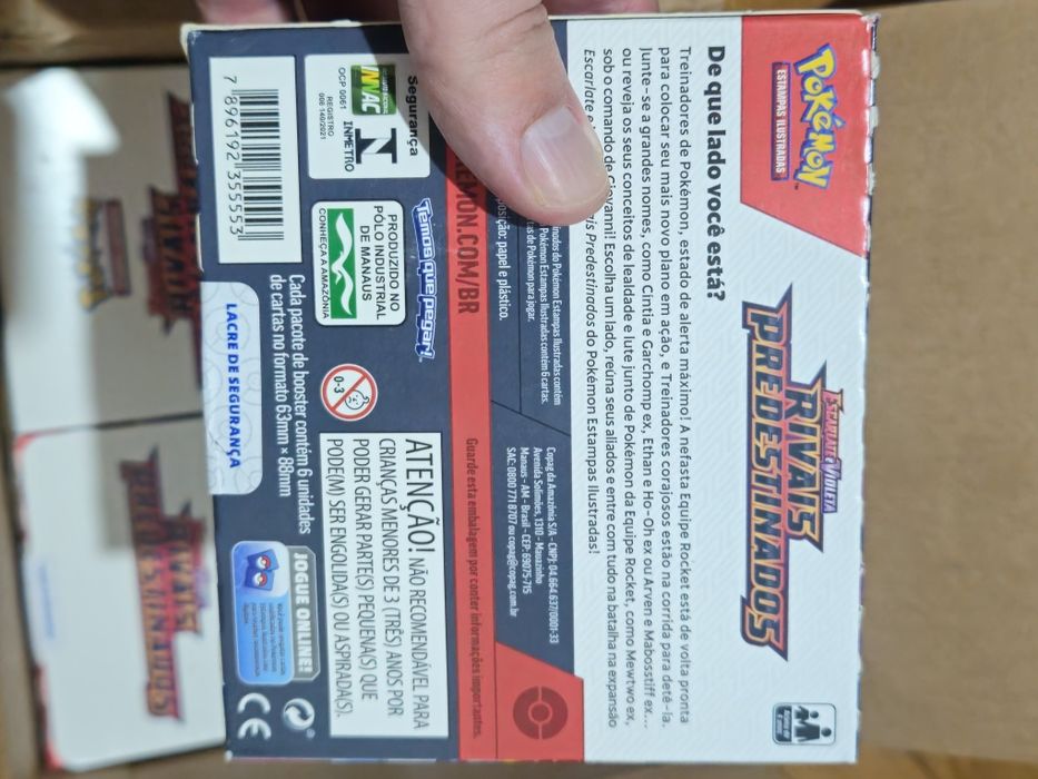 Pokémon booster box rivais Predestinados português