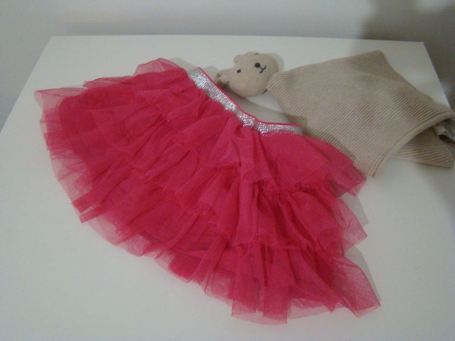 SINSAY fox&bunny spódniczka różowa tiulowa r. 86 cm 12-18m.