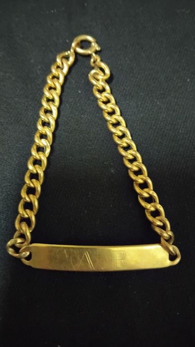 Pulseira de Ouro amarelo para homem