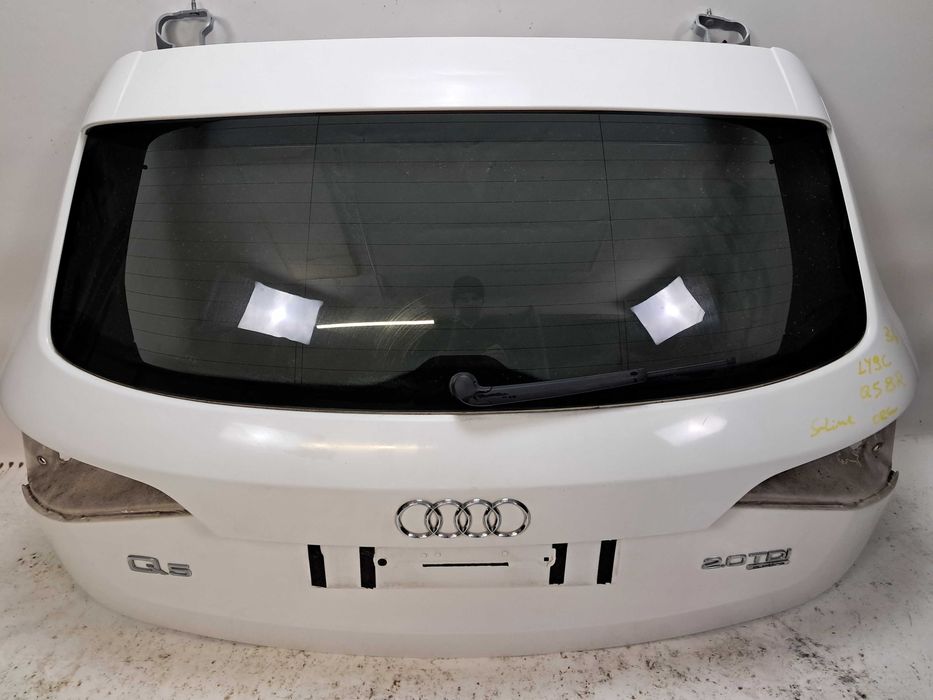 AUDI Q5 8R przed Lift klapa tył tylna bagażnika LY9C kompletna biała