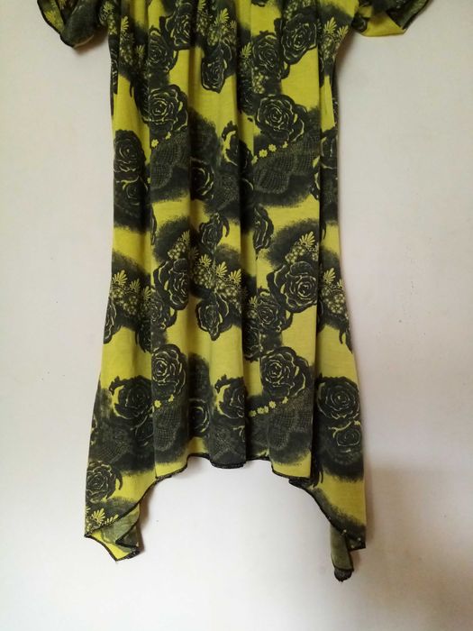 Przepiękna letnia tunika -hiszpanka asymetryczna .