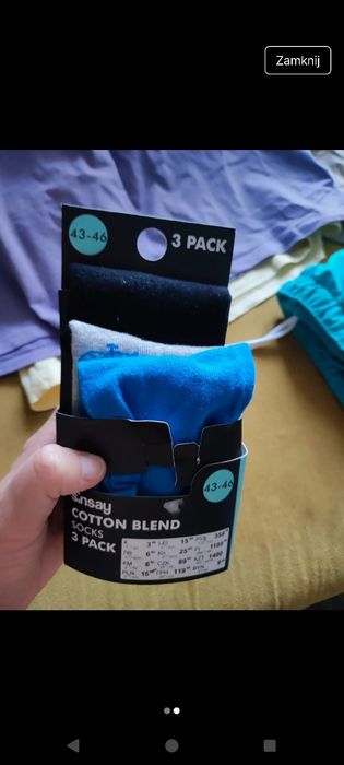 Skarpety męskie..