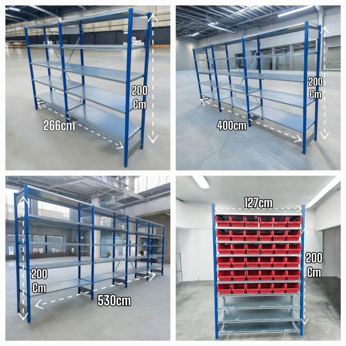 Regały magazynowe półkowe stow przemysłowe