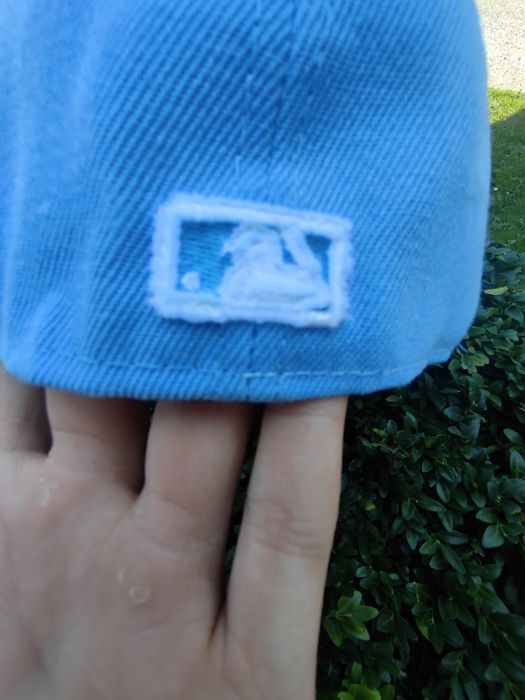 Full cap new era custom baby blue