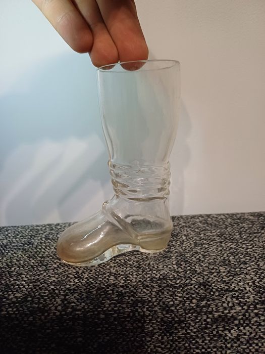 Wazon but szklany prl