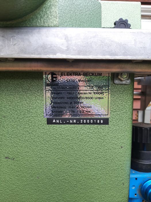 Frezarka Elektra Beckum TF 100