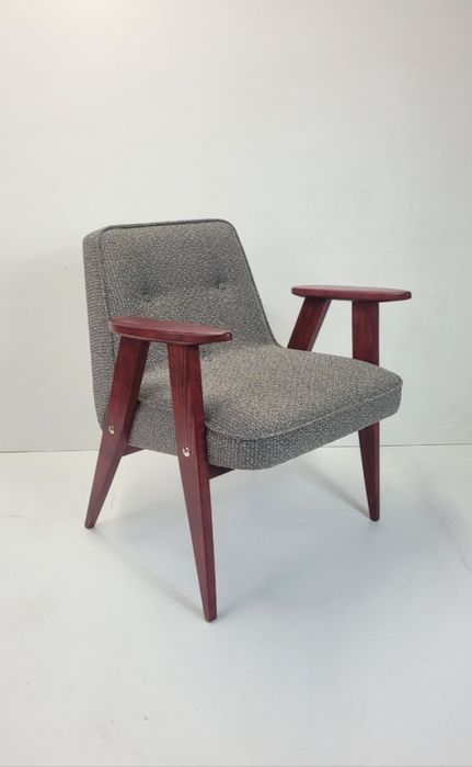 Fotel klubowy PRL 366 Chierowski po renowacji
