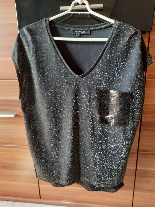 Bluzka z brokatem i cekinami