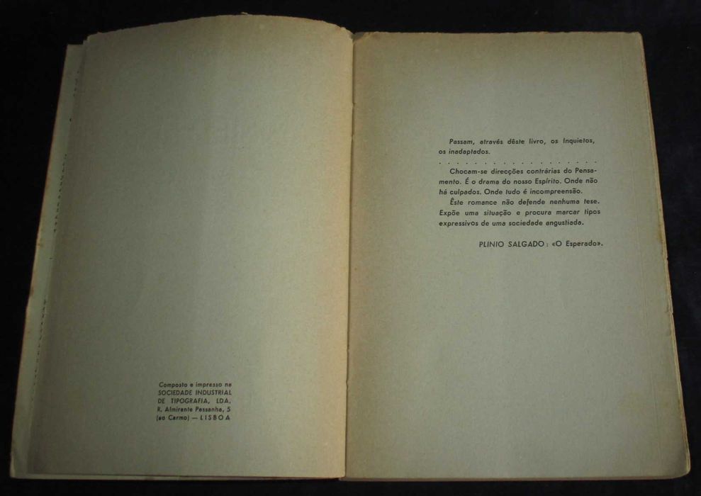 Livro Ansiedade Joaquim Paço D'Arcos