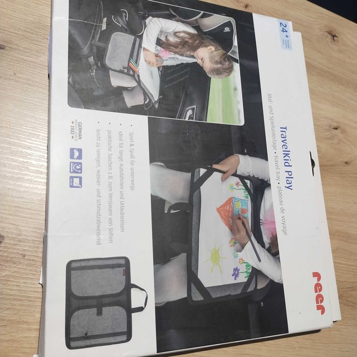 Stolik podróżny samochodowy, organizer dla dzieci