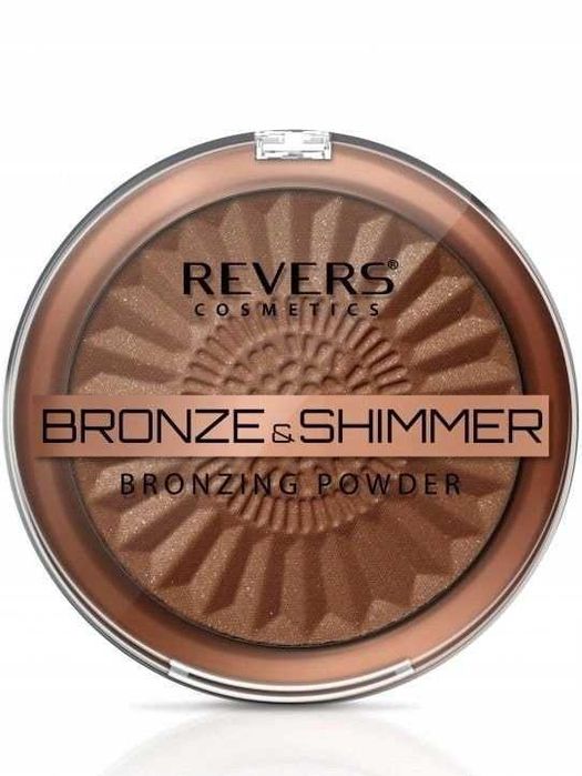 Bronzer prasowany Revers Bronze&Shimmer 03 wykończenie z drobinkami