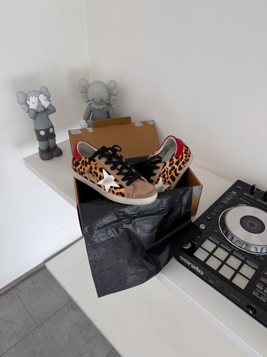 Жіночі кросівки Golden Goose Super Star Leopard голкд гус леопардові
