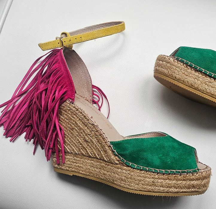 MACARENA Cudne espadryle roz 41