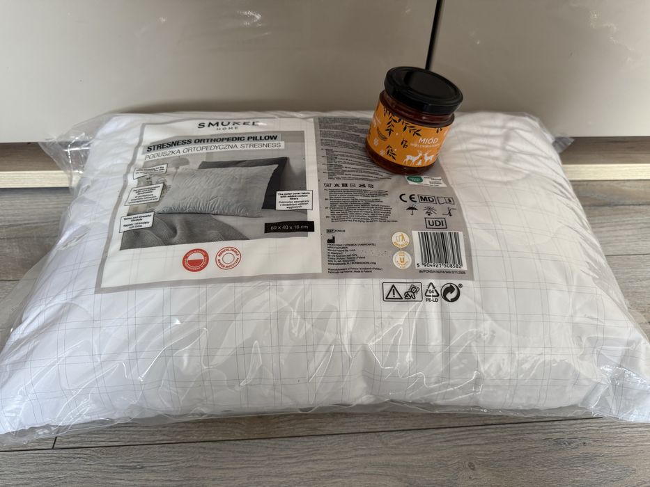 Poduszka ortopedyczna streness smukee 60x40x16 plus gratis miód wielo
