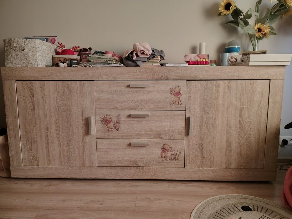 Duża komoda dąb Sonoma