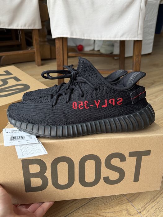 Adidas Yeezy Boost 350 V2 Bred buty sneakersy czarne niskie 45 1/3