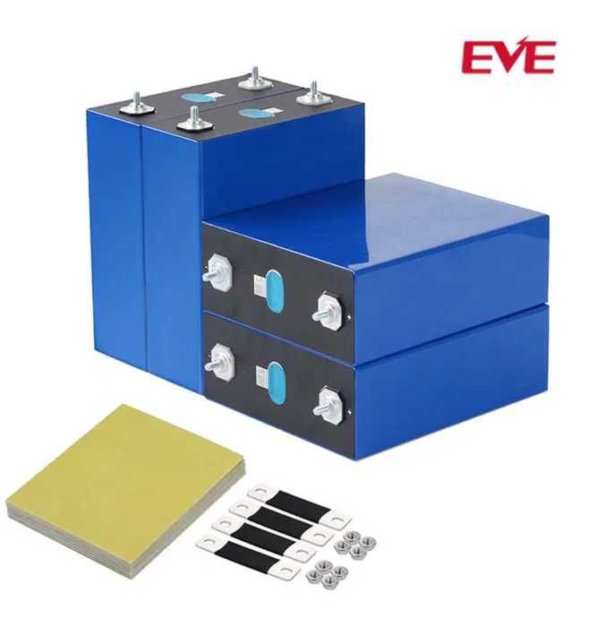 Комплект 4 шт LifePo4 EVE (LF334 Ah, 3.22 V, grade A+) 2025