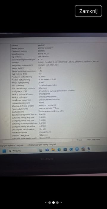 Laptop Huawei MateBook D15