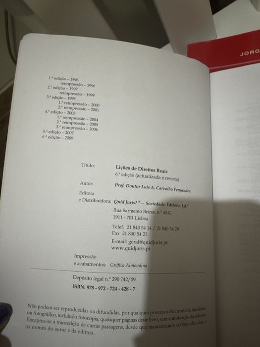 Licoes de direiros reais - luis carvalho fernandes