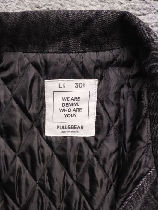 Kurtka jeansowa Pull & Bear L ocieplana