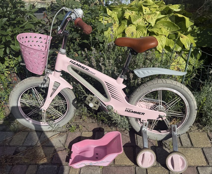 Дитячий велосипед Hammer Brilliant Spoke HMR-890 Candy Рожевий 16 дюймів для дівчинки