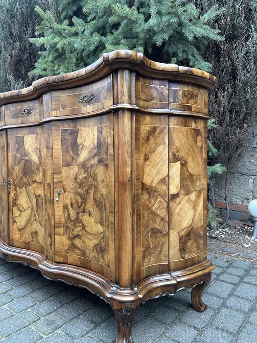 Antyczna Komoda Ludwikowska Ludwik Kredens Intarsja Po Renowacji !!