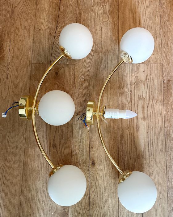 2 lampy zlote kule glimex