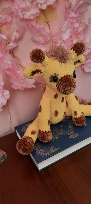 В'язаний жираф / в'язані іграшки/ плюшеві іграшки/ м'які іграшки