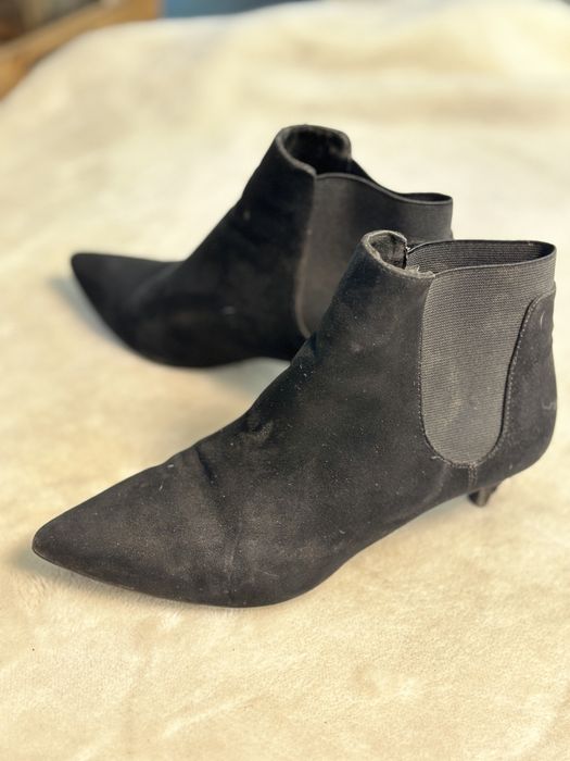 Botki sztyblety kozaki rozmiar 39 zamszowe