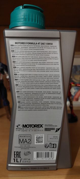 Oleo Motorex 15W50 4T FORMULA KTM Husqvarna