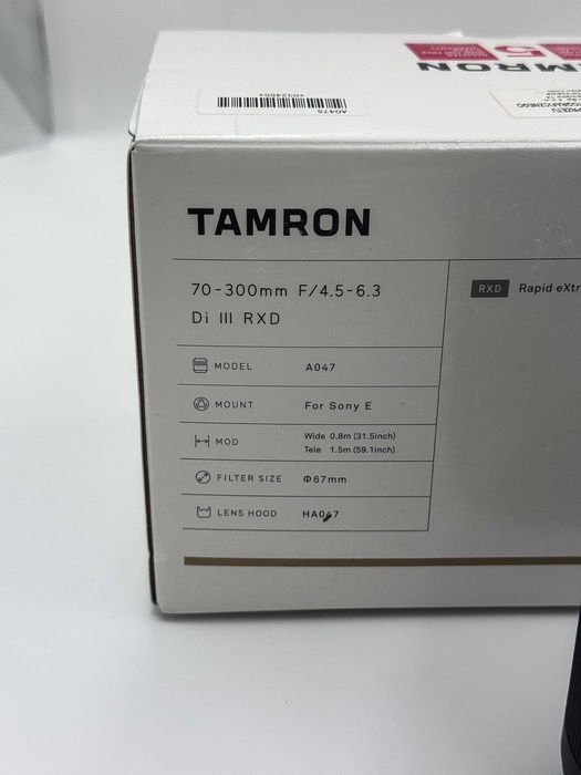 Obiektyw Tamron 70-300mm F/4.5-6.3, Sony FE – Komplet,Idealny | Kielce