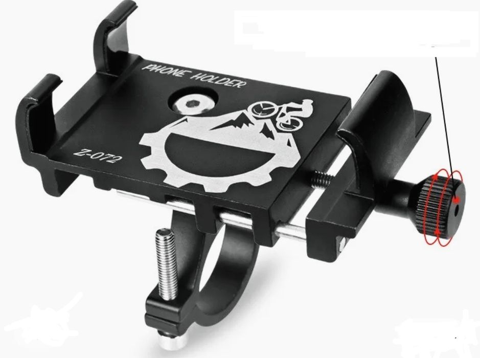 Kit luzes bicicleta e suporte telemóvel