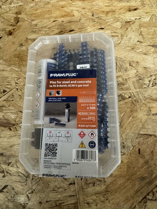 Gwozdzie do stali i betonu RAWLPLUG