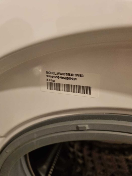 Maquina de lavar roupa Samsung WW80T554DTW/S3