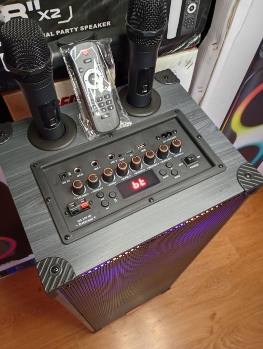 Караоке акустика SinG-90(Bluetooth,SD,USB,FM,ДУ)2микрофона