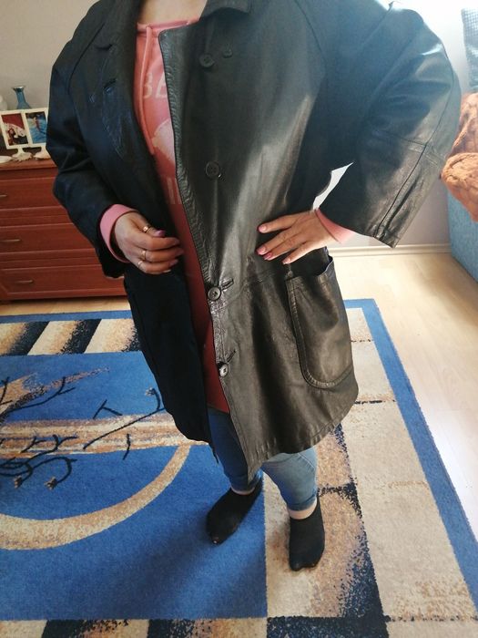 Ładna Duża Kurtka skóra naturalna 4XL