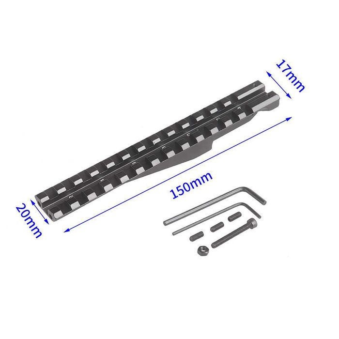 Планка Пикатинни на целик АК длинная Рейка Пікатінні на цілик довга