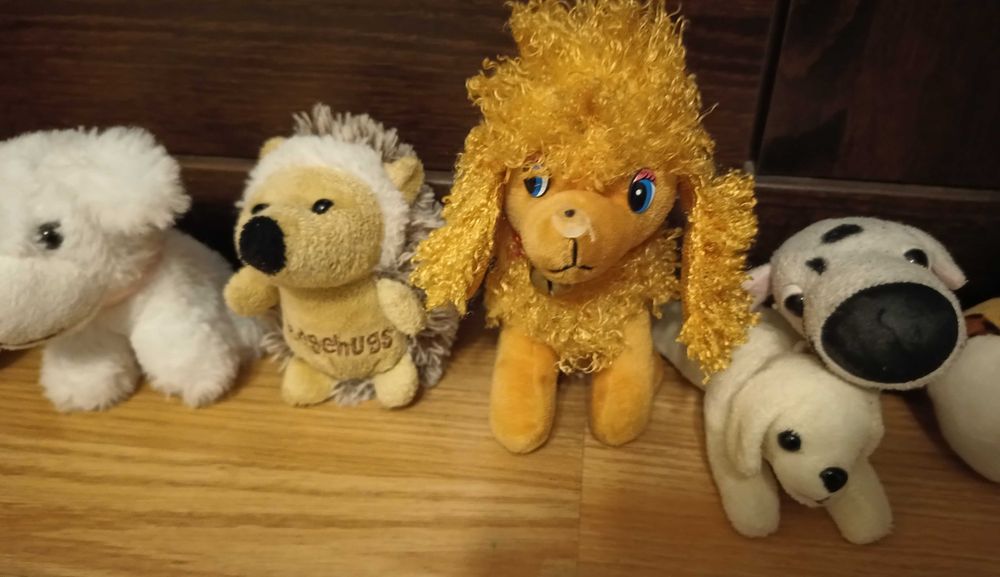 zestaw 6 maskotek zwierząt