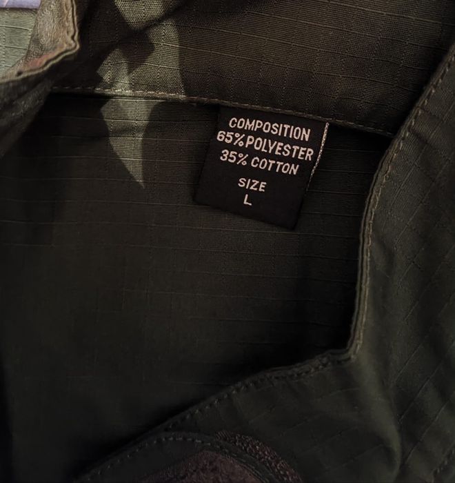 Uniforme ripstop
Uniforme 
Verde OD 
Calças XL 
Casaco L
20€ cada peça