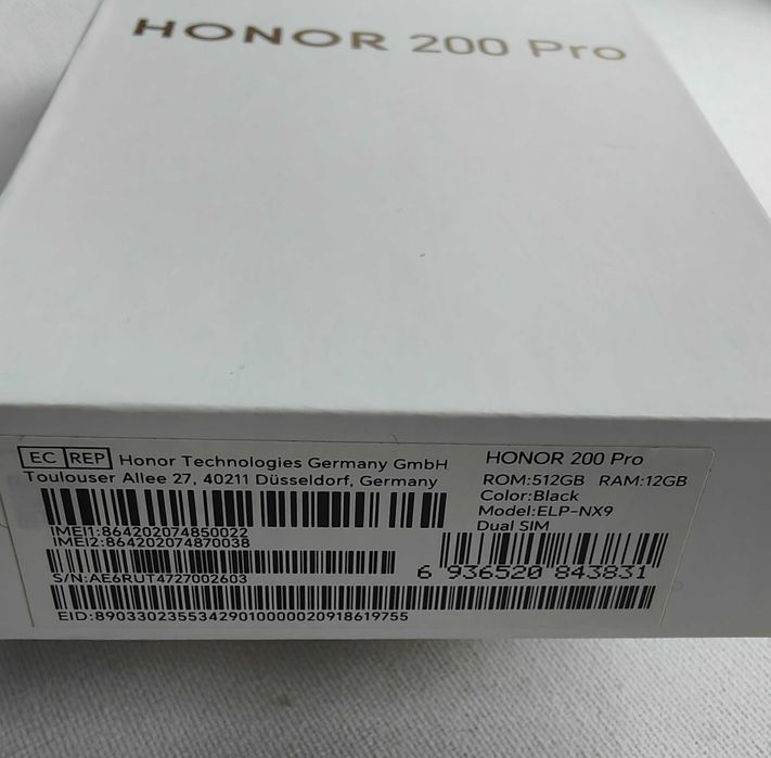 Honor 200 pro NFC 12/512 Global Version E-sim 15 Новий