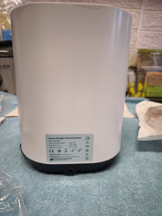 Novo Concentrador de Oxigênio Portátil - Creliver XM-898, Aparelho de Oxigênio para Uso Doméstico, 1-4L/Min, Pureza de 90%-30% com Função Ânion,