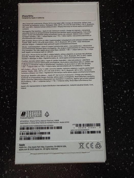 iPhone 15pro 126GB