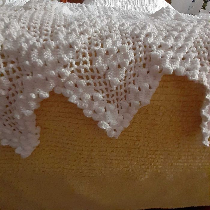Colcha de cama de solteiro em crochet64584701086081122