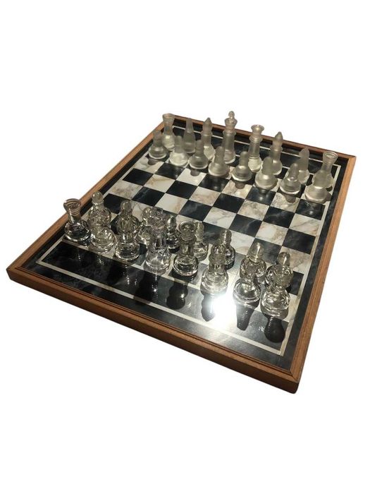 Шахи скляні, шахматы стеклянные