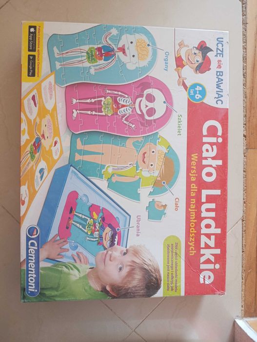 Ciało ludzkie puzzle nauka